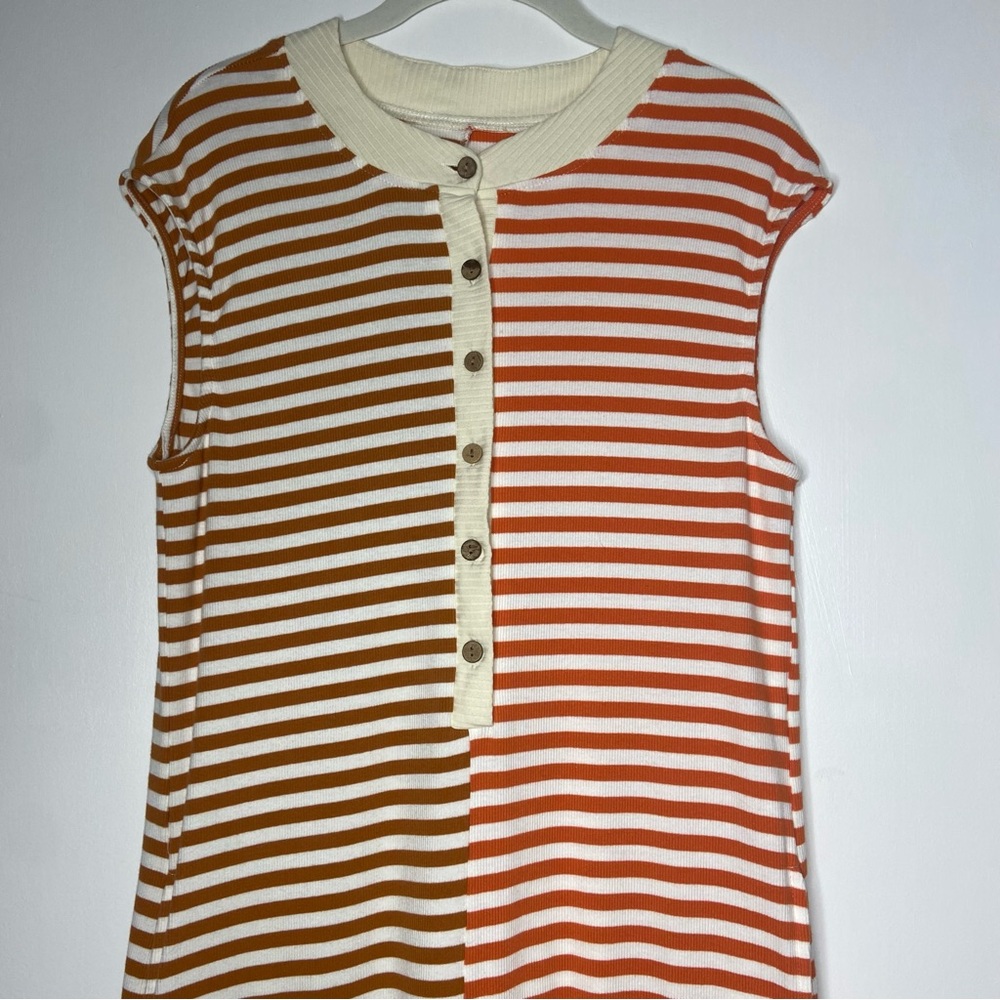Three Bird Nest Daphne Striped Wide Leg Jumpsuit Small - Picture 3 of 7